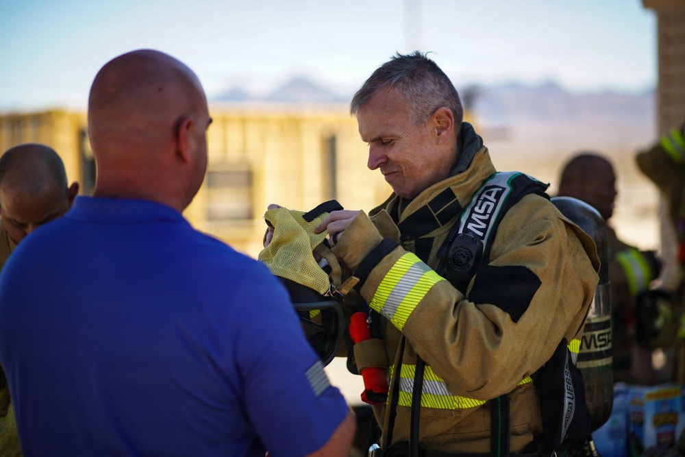 432 Commander and Command Chief obtain live fire training