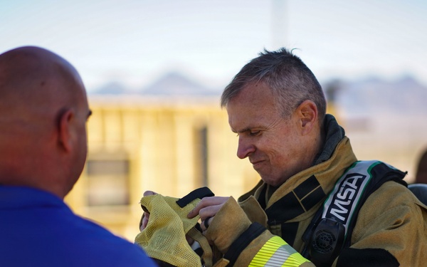 432 Commander and Command Chief obtain live fire training