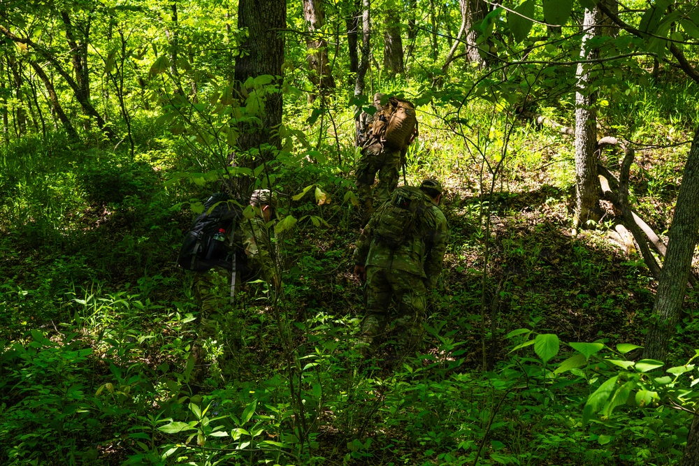 509th Security Forces Squadron Conducts Land Navigation Training