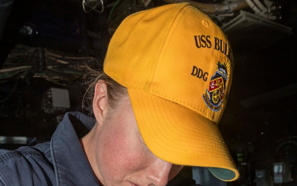 USS Bulkeley (DDG 84) Sailors stand watch on the bridge April 20, 2026