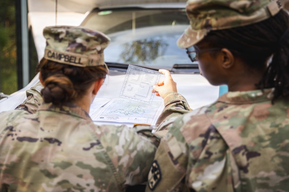 678th Air Defense Artillery Brigade conducts land navigation training