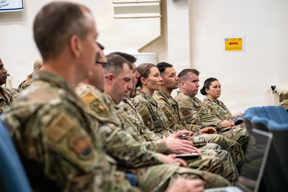 Commanders engage wing leadership during RAF Fairford training event