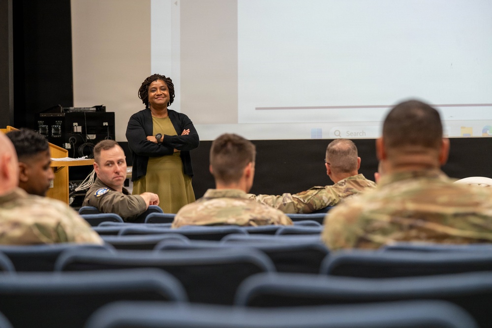 Commanders engage wing leadership during RAF Fairford training event