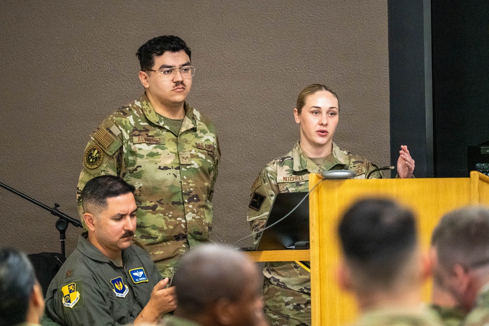 Commanders engage wing leadership during RAF Fairford training event