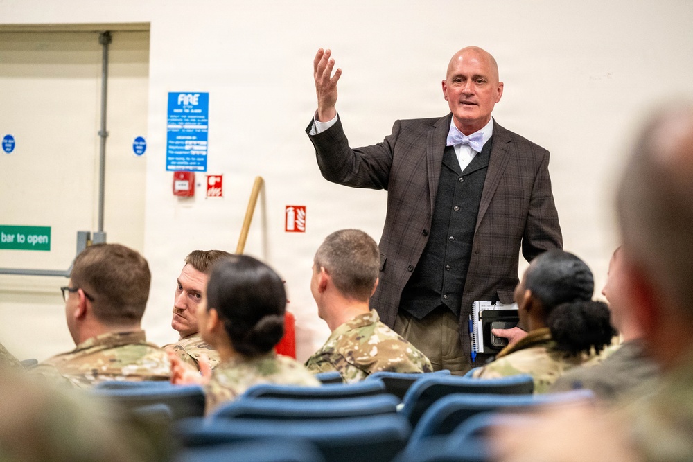 Commanders engage wing leadership during RAF Fairford training event