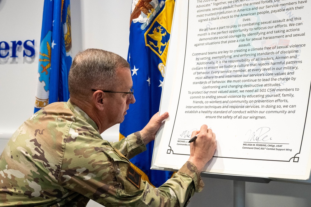 501st CSW leadership reinforces commitment to ending sexual assault