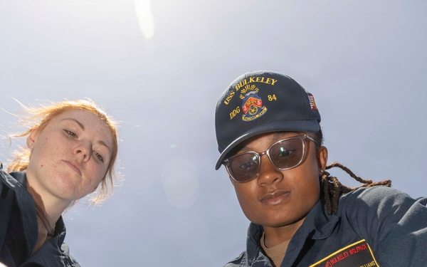 USS Bulkeley (DDG 84) Sailors hold pipe patch repair training April 23, 2026