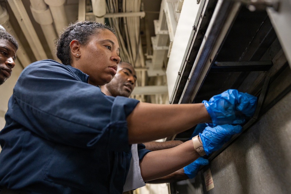 Ross Conducts Maintenance Operations