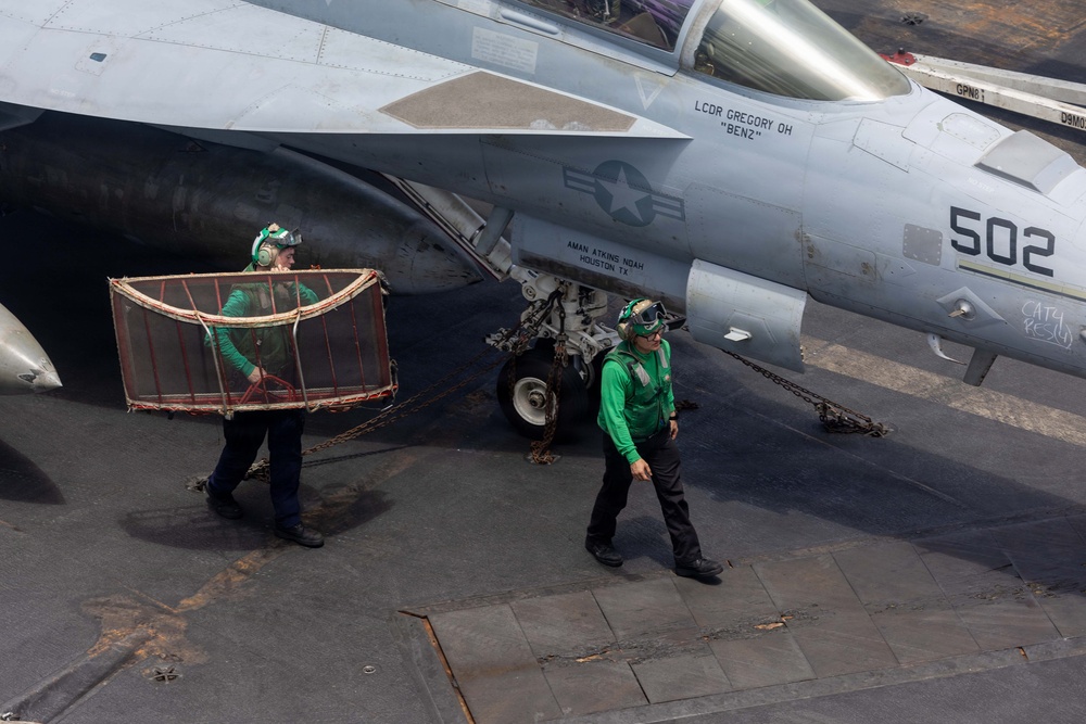 Abraham Lincoln Conducts Flight Deck Operations