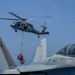 Abraham Lincoln Conducts a Vertical Replenishment with Alan Shepard