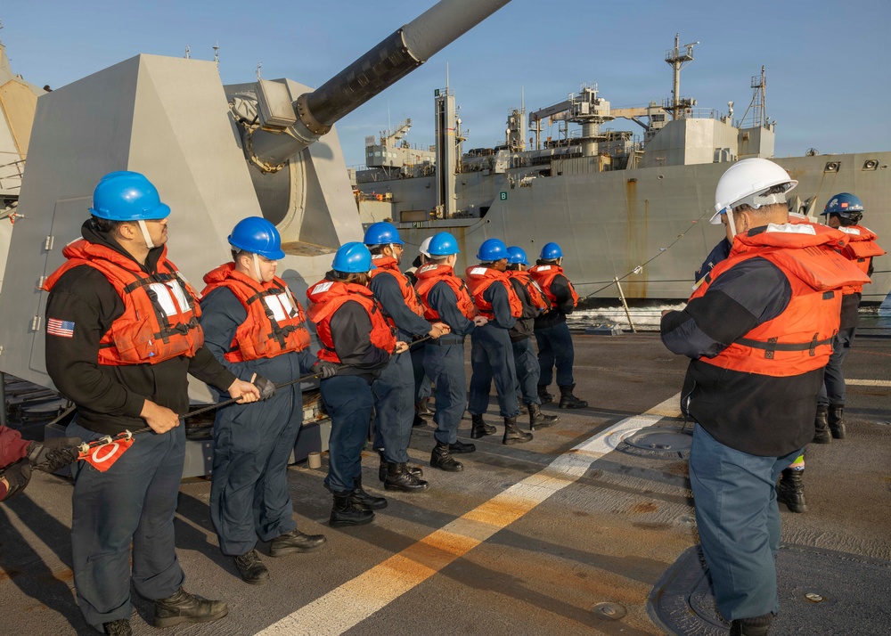 DVIDS - Images - USS Bulkeley (DDG 84) performs a replenishment-at-sea ...