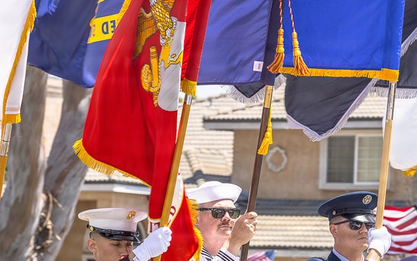 RECRUITERS ASSIGNED TO NAVY TALENT ACQUISITION GROUP PACIFIC PARTICIPATE IN THE ARMED FORCES DAY PARADE IN TORRANCE, CALIFORNIA.