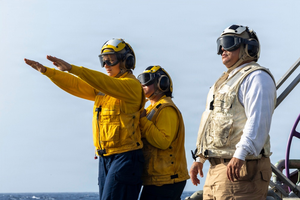 Milius Conducts Flight Operations