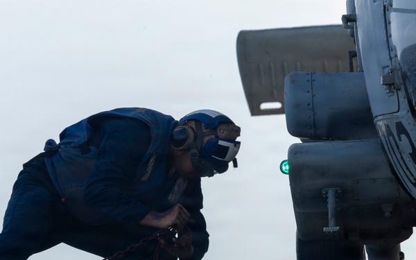 Milius Conducts Flight Operations
