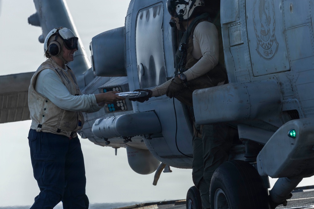 Milius Conducts Flight Operations