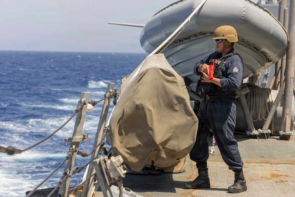 USS Bulkeley (DDG 84) holds an anti-terrorism training team drill May 14, 2026