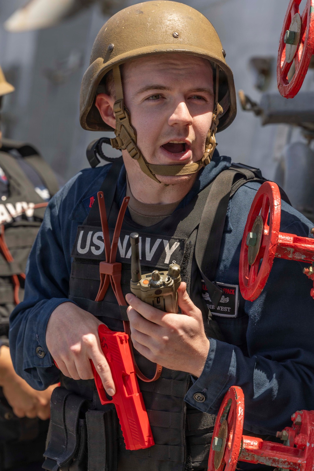 USS Bulkeley (DDG 84) holds an anti-terrorism training team drill May 14, 2026