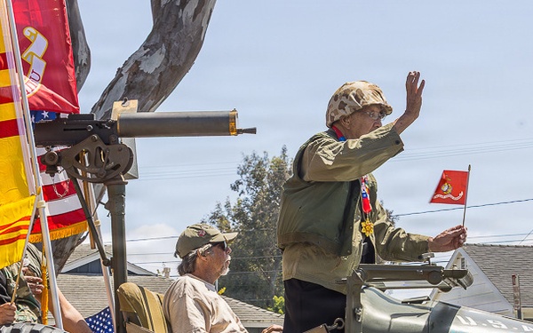 RECRUITERS ASSIGNED TO NAVY TALENT ACQUISITION GROUP PACIFIC PARTICIPATE IN THE ARMED FORCES DAY PARADE IN TORRANCE, CALIFORNIA.