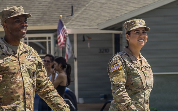 RECRUITERS ASSIGNED TO NAVY TALENT ACQUISITION GROUP PACIFIC PARTICIPATE IN THE ARMED FORCES DAY PARADE IN TORRANCE, CALIFORNIA.