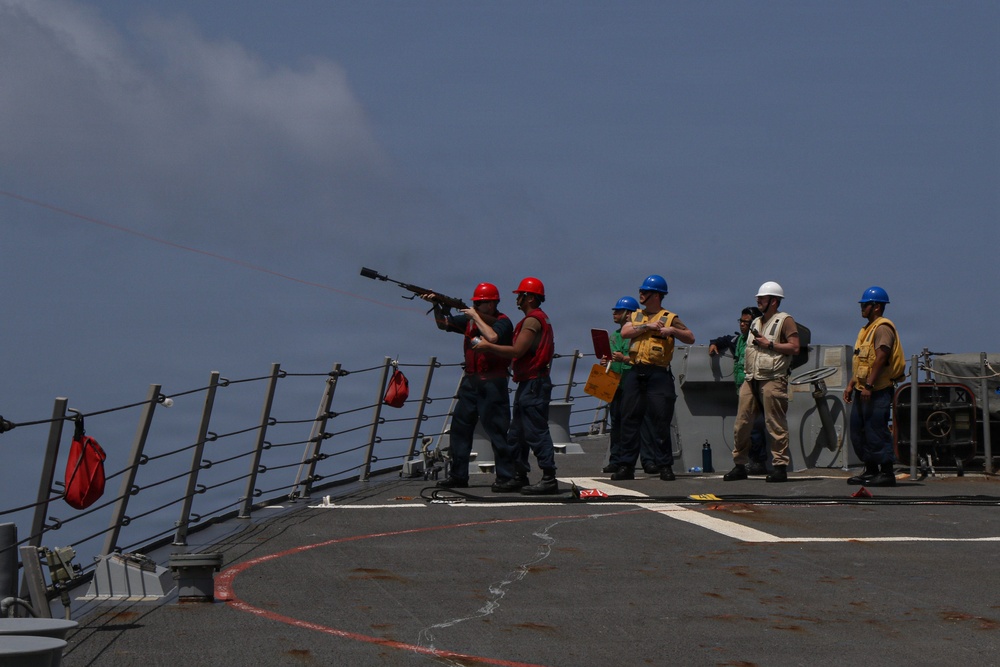Frank E. Petersen Jr. Conducts Replenishment-At-Sea with USNS Alan Shepard