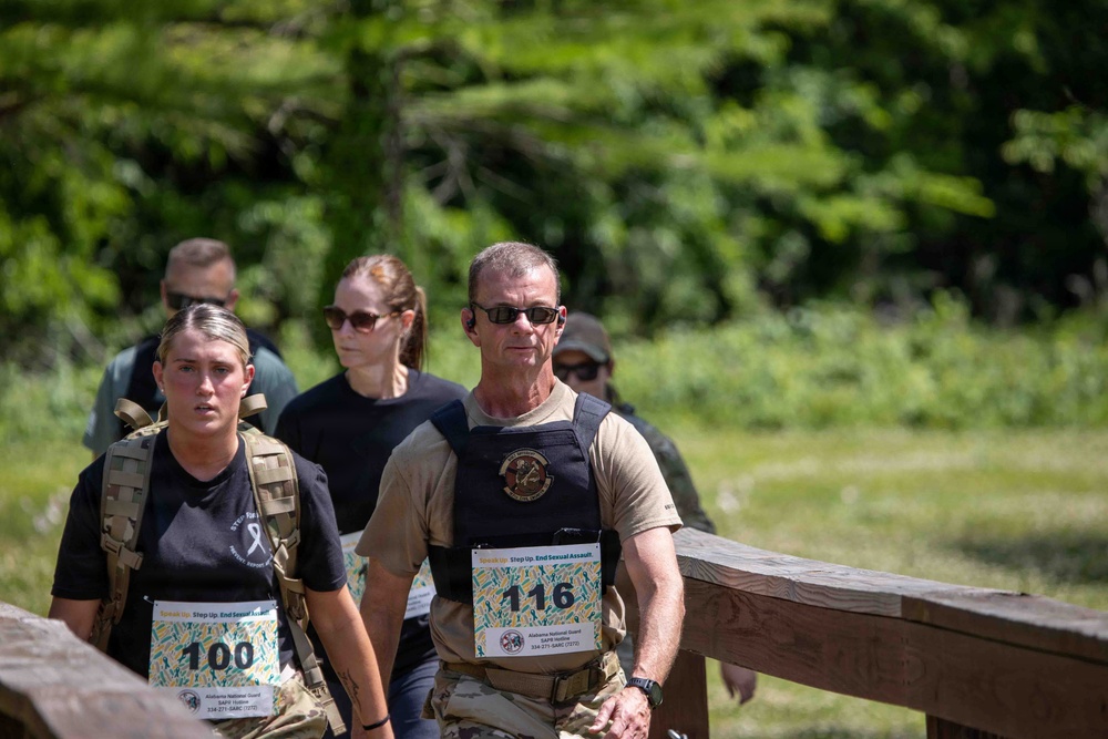 Alabama National Guard signs proclamation, hosts ruck march for Sexual Assault Awareness and Prevention Month