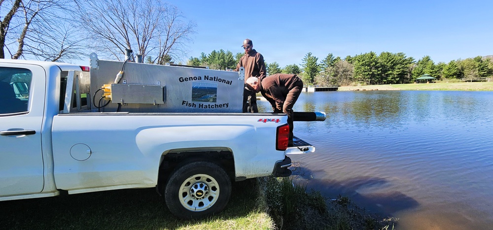 15,000 rainbow trout stocked at Fort McCoy in time for May 2026 fishing opener