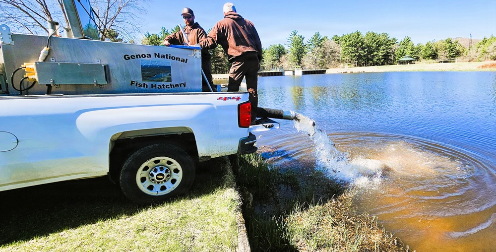 15,000 rainbow trout stocked at Fort McCoy in time for May 2026 fishing opener