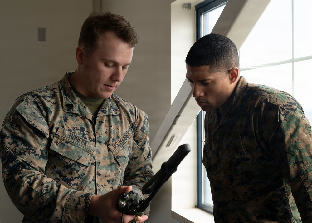 U.S. Marines conduct radio operations training during Kodiak Arctic Care 2026