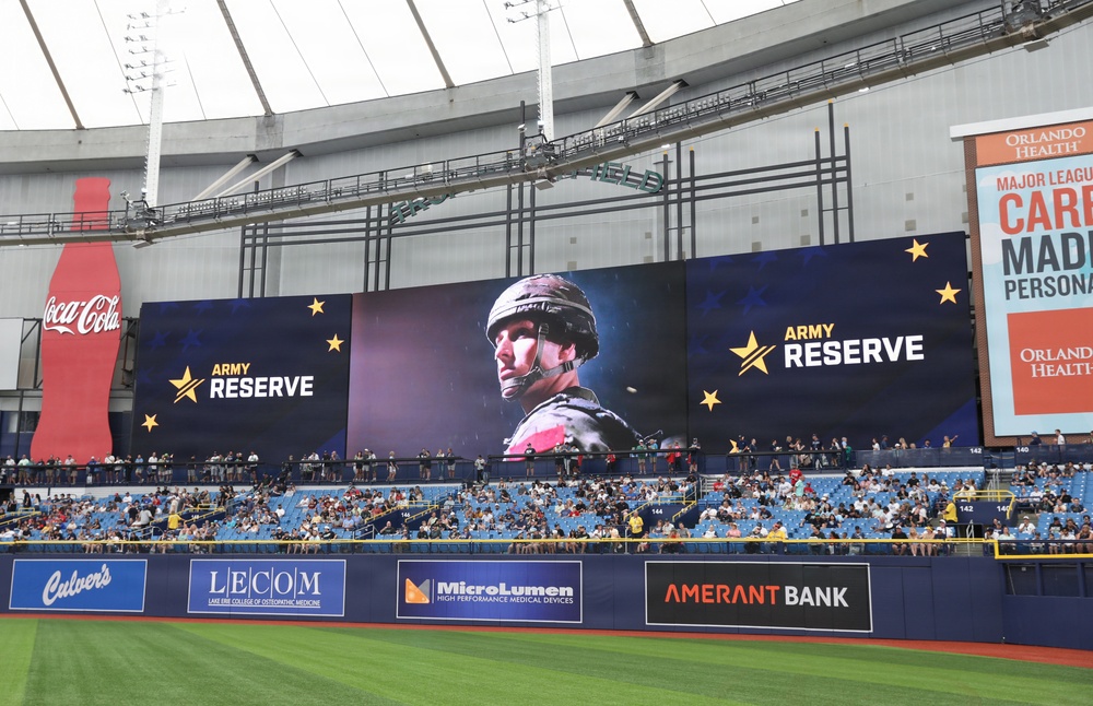 U.S. Army Reserve Enlistment Ceremony Held at Major League Baseball Stadium