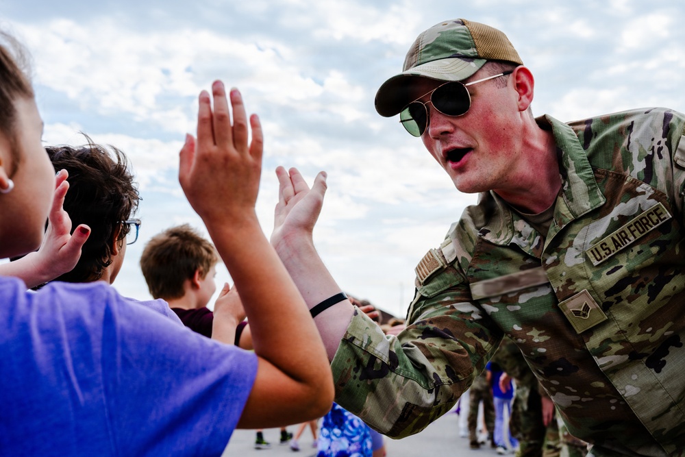 The Month of the Military Child celebrated by an annual mile walk