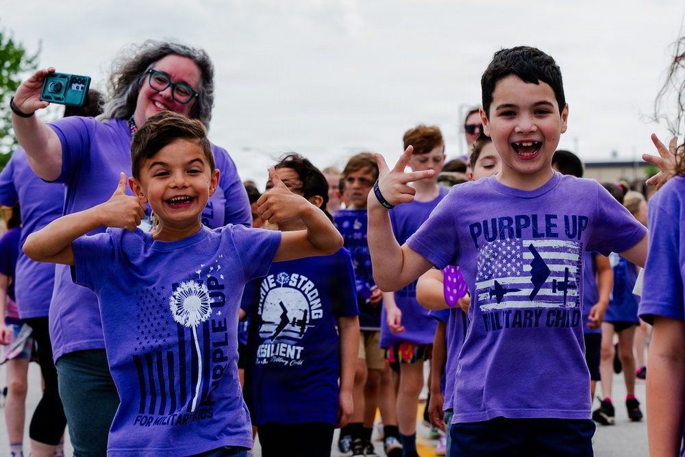 The Month of the Military Child celebrated by an annual mile walk