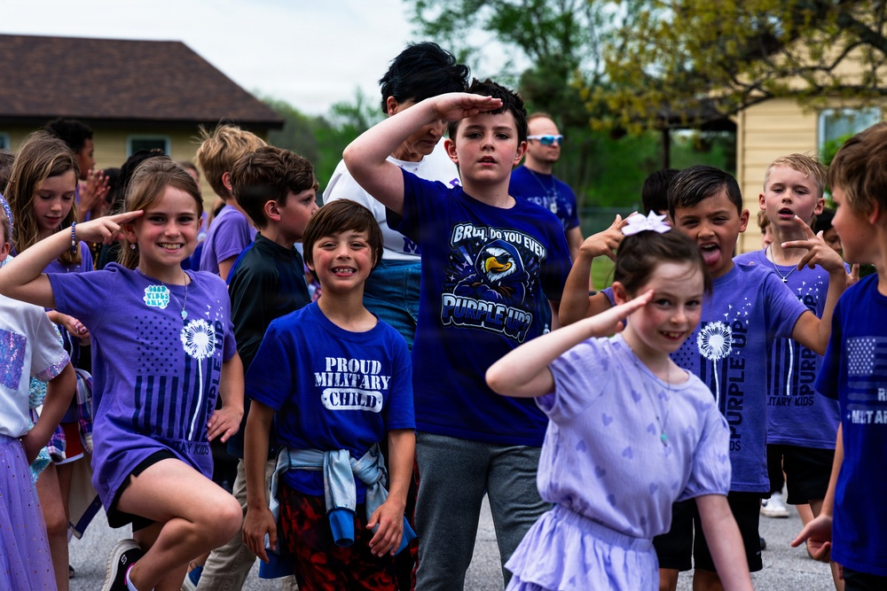 The Month of the Military Child celebrated by an annual mile walk