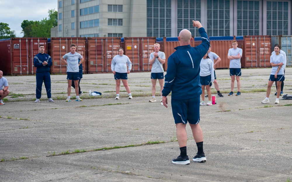 Senior intelligence leaders visit NASIC, connects with Airmen