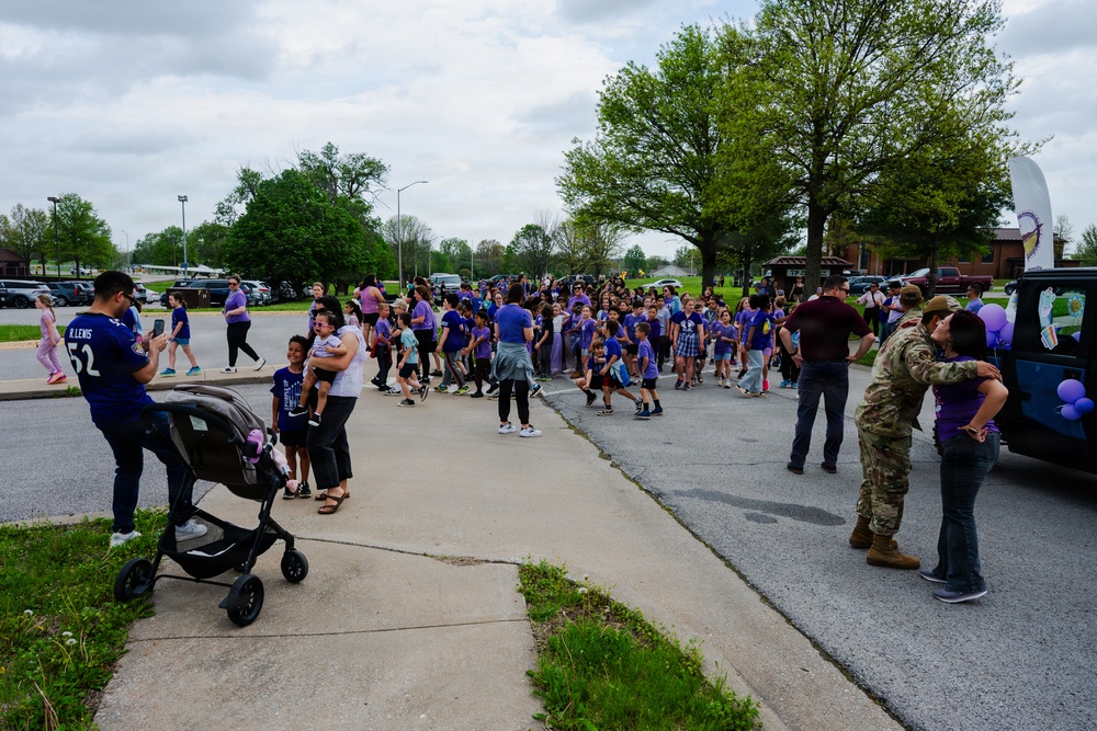 The Month of the Military Child celebrated by an annual mile walk