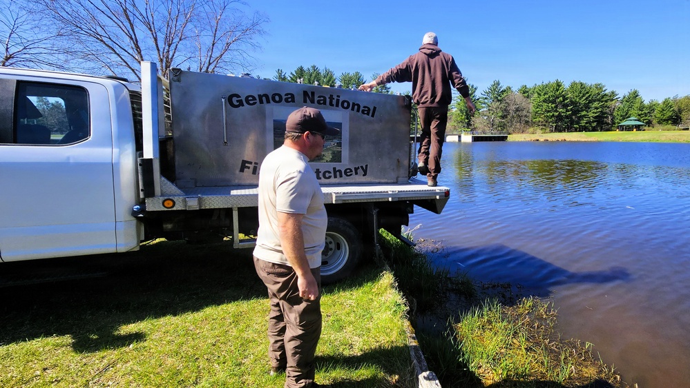 15,000 rainbow trout stocked at Fort McCoy in time for May 2026 fishing opener