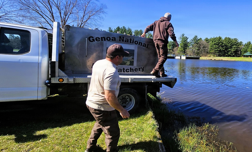 15,000 rainbow trout stocked at Fort McCoy in time for May 2026 fishing opener