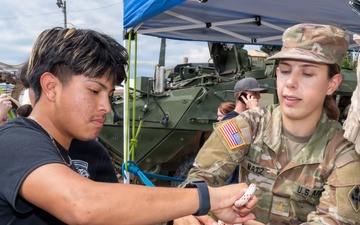 JROTC cadets engage with Fort Leonard Wood Soldiers, gain firsthand perspective on mission-ready capabilities