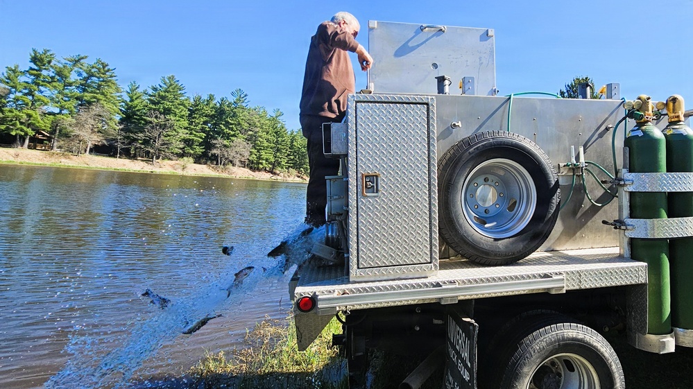 15,000 rainbow trout stocked at Fort McCoy in time for May 2026 fishing opener