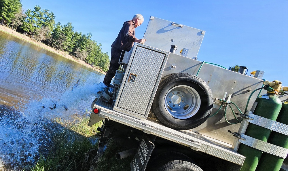 15,000 rainbow trout stocked at Fort McCoy in time for May 2026 fishing opener
