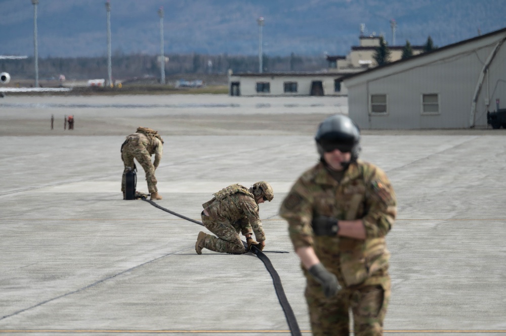 18th Fighter Interceptor Squadron conducts FARP at JBER