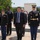 Members of law enforcement from Joint Base Myer-Henderson Hall lay wreath at Tomb of The Unknown Soldier