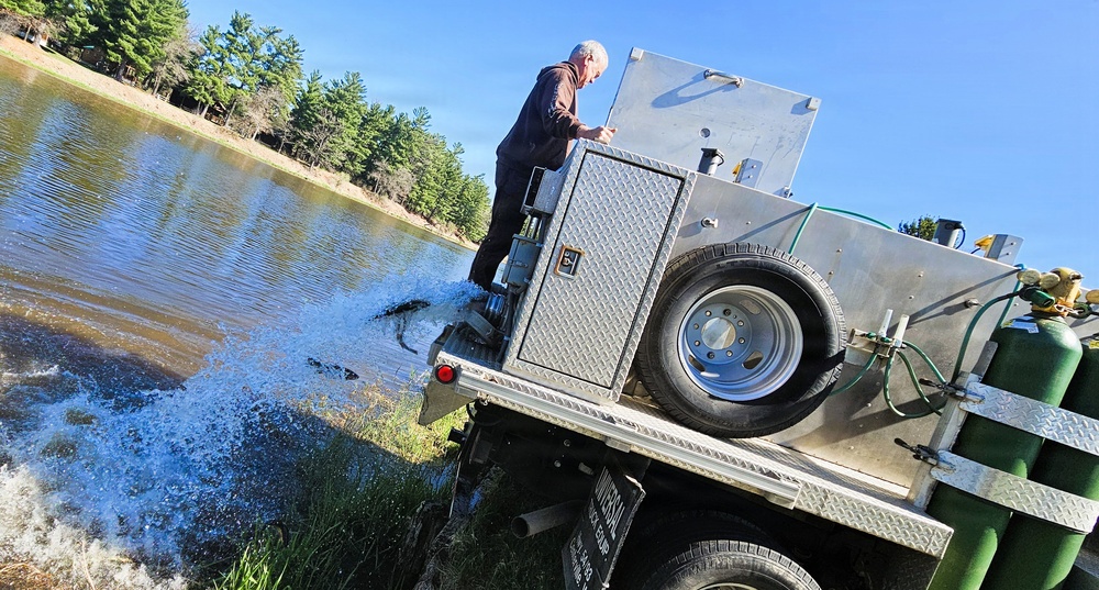 15,000 rainbow trout stocked at Fort McCoy in time for May 2026 fishing opener