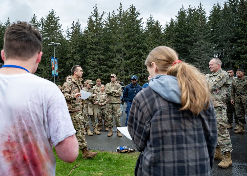 Readiness Forged: Kodiak Arctic Care 2026 partners with Civil Air Patrol cadets during a mass casualty exercise