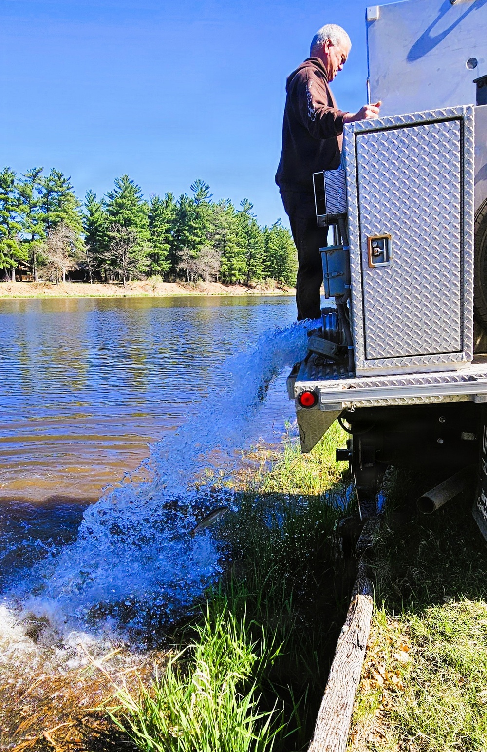 15,000 rainbow trout stocked at Fort McCoy in time for May 2026 fishing opener