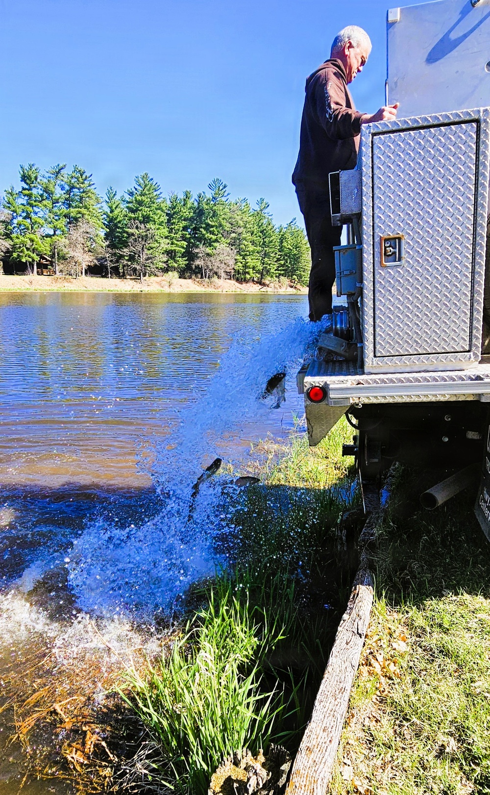 15,000 rainbow trout stocked at Fort McCoy in time for May 2026 fishing opener