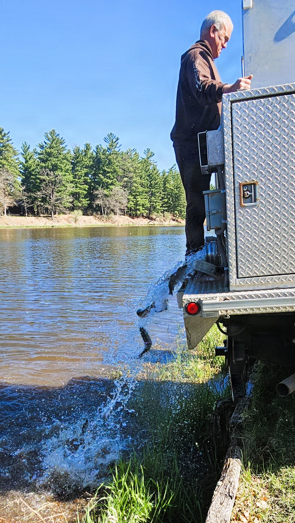 15,000 rainbow trout stocked at Fort McCoy in time for May 2026 fishing opener