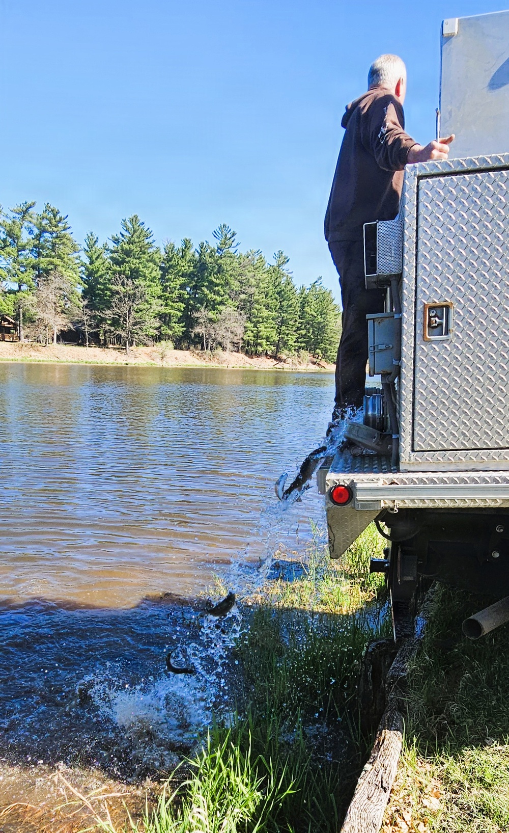 15,000 rainbow trout stocked at Fort McCoy in time for May 2026 fishing opener