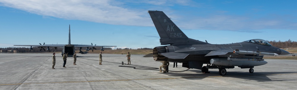 18th Fighter Interceptor Squadron conducts FARP at JBER