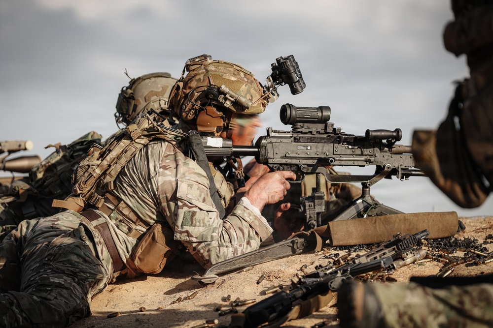 3rd Special Forces Group (Airborne) Conducts Live-Fire Exercise