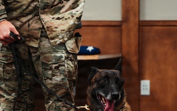 Green Berets with a Nose: 1st Special Forces Group (Airborne) Honors Retired Multi-Purpose Canines